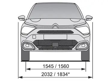 Citroen C4. Dimensions (mm)