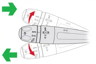 Citroen C4. Direction indicators