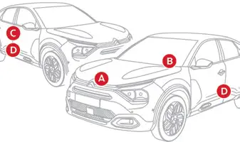 Citroen C4. Identification markings