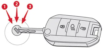 Citroen C4. Starting / Switching off the engine with the key