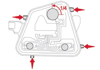 Citroen C4. Changing a bulb