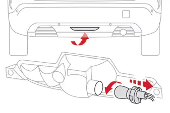 Citroen C4. Changing a bulb