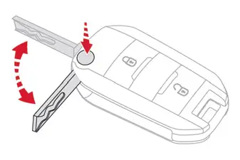 Citroen C4. Built-in key