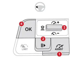 Citroen C4. Adaptive cruise control