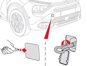 Citroen C4. Towing the vehicle