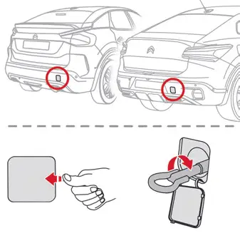 Citroen C4. Towing the vehicle