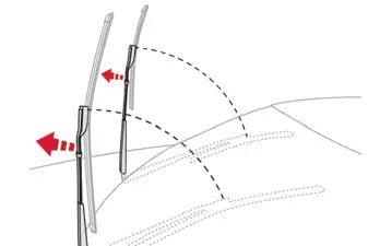 Citroen C4. Wiper control stalk