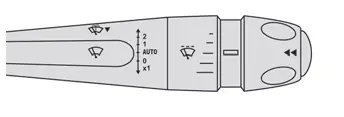 Citroen C4. Wiper control stalk